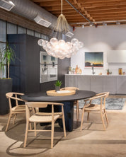 Pontos - Hand-Frosted Glass Bubble Chandelier