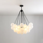 Pontos - Hand-Frosted Glass Bubble Chandelier