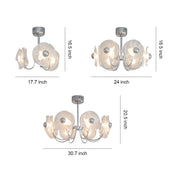 Alethea - Curved Acrylic LED Chandelier