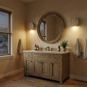 Nyssa - Travertine Downlight Sconce