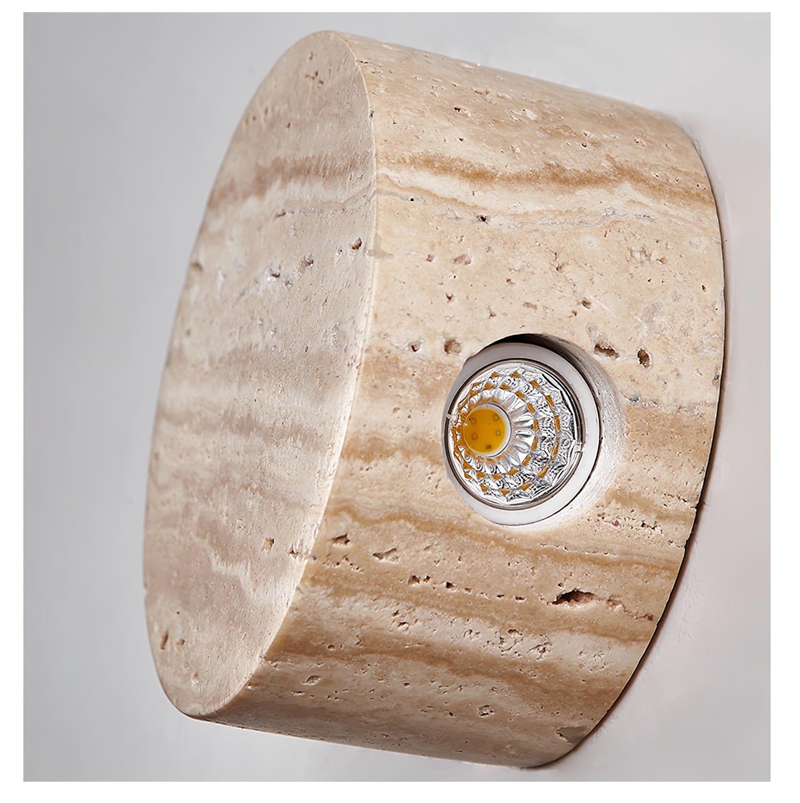 Nyssa - Travertine Downlight Sconce