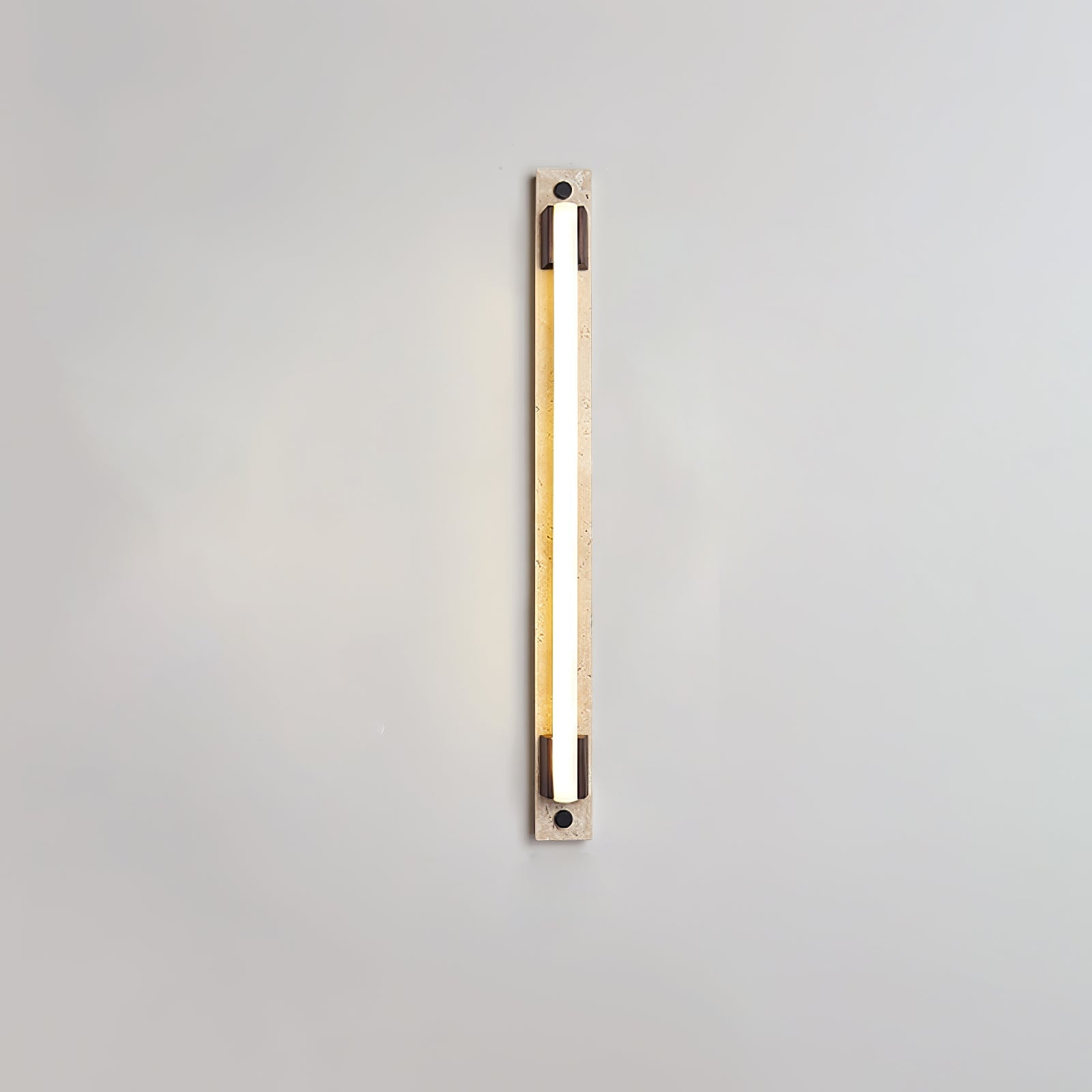Krios - Travertine and LED Tube Wall Bar