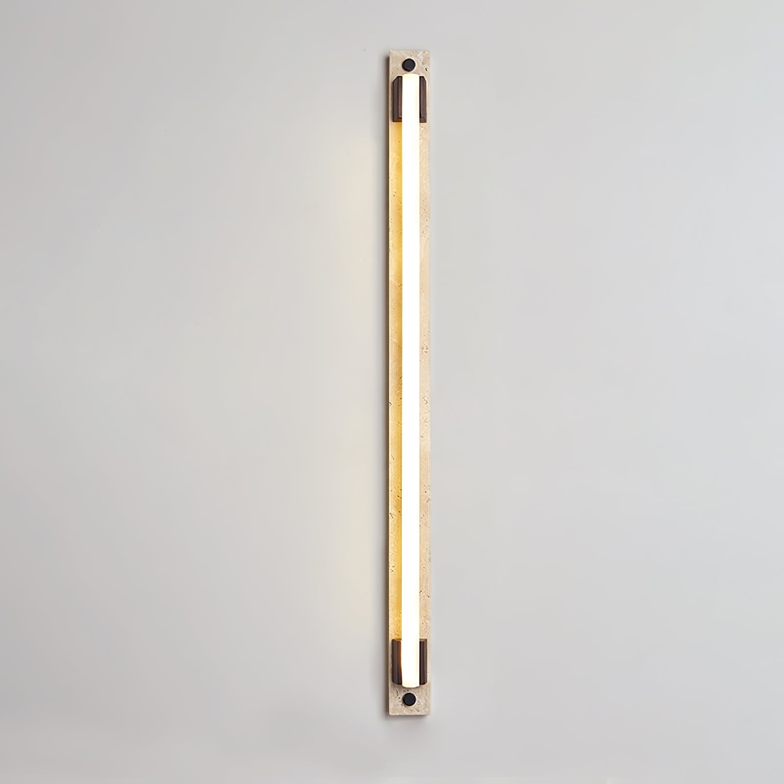 Krios - Travertine and LED Tube Wall Bar