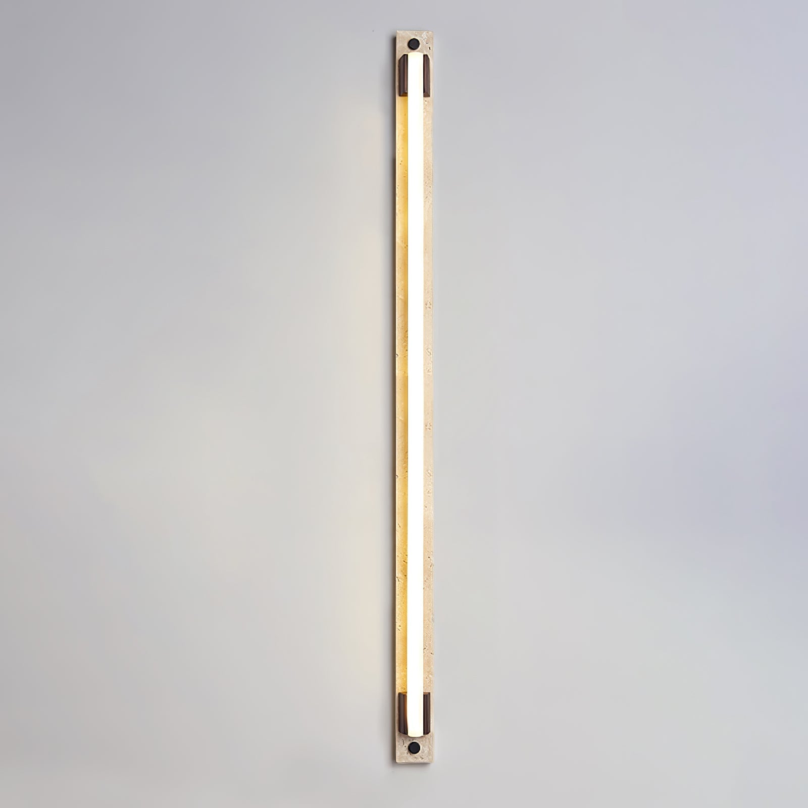 Krios - Travertine and LED Tube Wall Bar