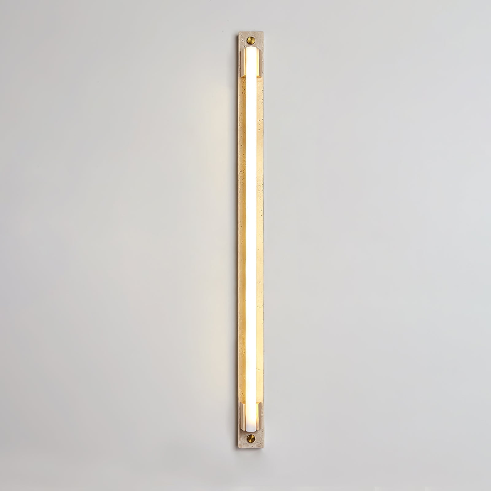 Krios - Travertine and LED Tube Wall Bar