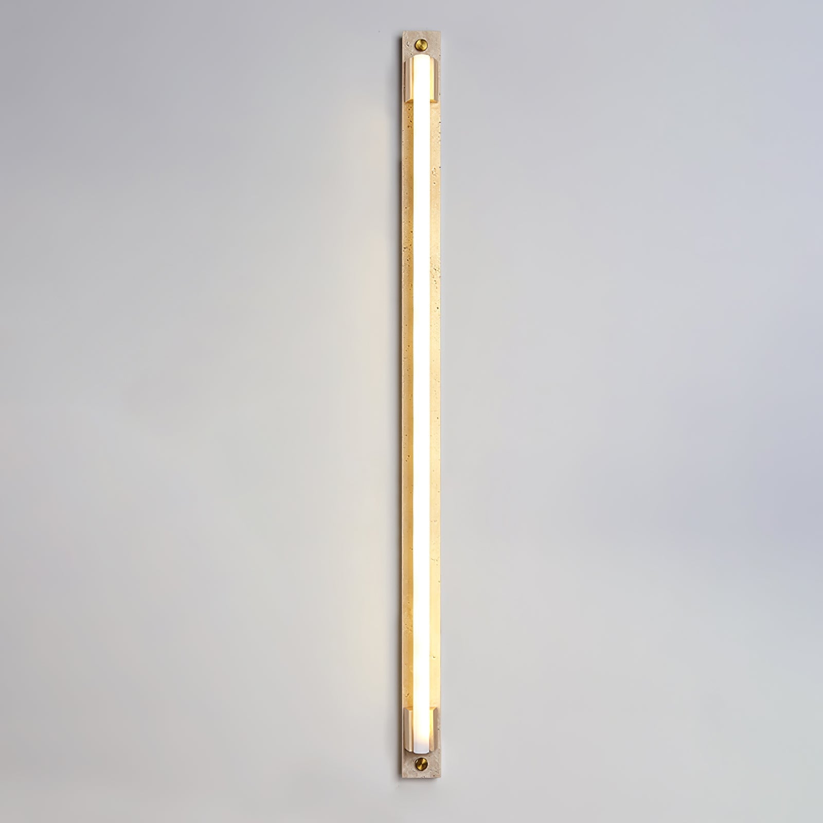 Krios - Travertine and LED Tube Wall Bar