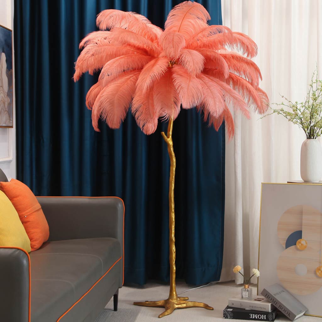 Phoinike - Ostrich Feather Floor Lamp