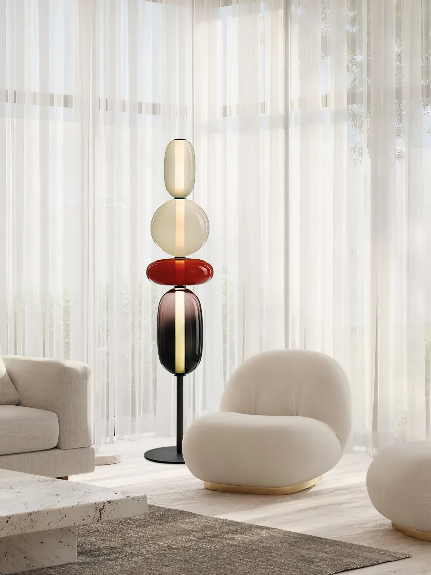 Speio - Hand-Blown Glass LED Floor Lamp