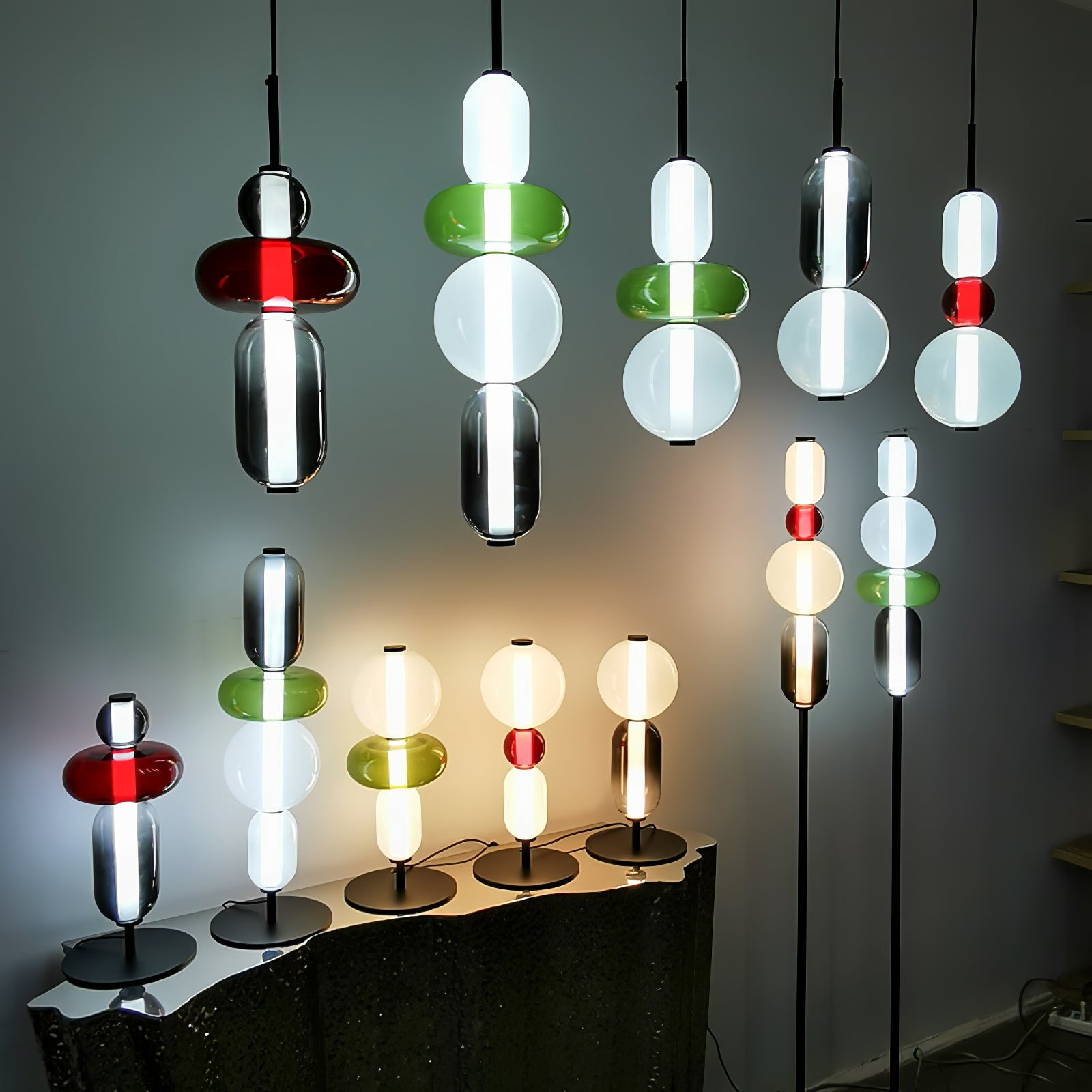 Speio - Hand-Blown Glass LED Floor Lamp