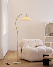 Kleodora - Pleated Linen Floor Lamp