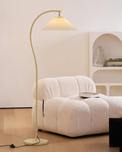 Kleodora - Pleated Linen Floor Lamp