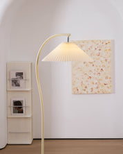 Kleodora - Pleated Linen Floor Lamp
