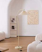 Kleodora - Pleated Linen Floor Lamp