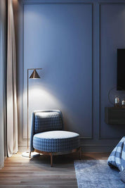 Pyrene - Carrara Marble Rotating Cone Floor Lamp