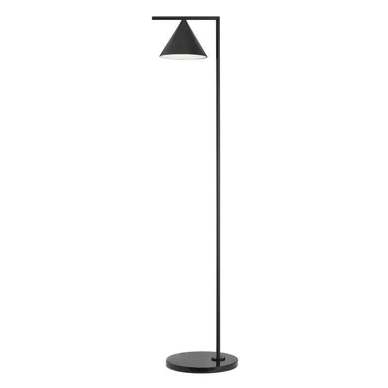 Pyrene - Carrara Marble Rotating Cone Floor Lamp
