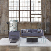 Pyrene - Carrara Marble Rotating Cone Floor Lamp