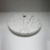 Pyrene - Carrara Marble Rotating Cone Floor Lamp