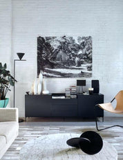Pyrene - Carrara Marble Rotating Cone Floor Lamp