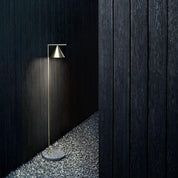 Pyrene - Carrara Marble Rotating Cone Floor Lamp