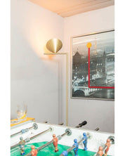 Pyrene - Carrara Marble Rotating Cone Floor Lamp