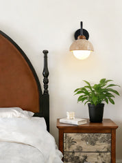 Aigina - Curved Travertine Wall Light