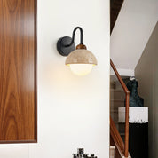 Aigina - Curved Travertine Wall Light