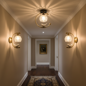 Dwight Brass Ceramic Bird Ceiling Light – detail 3