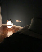 Pharos - Portable Wood and Glass Lantern Table Lamp