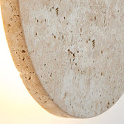 Tyche - Travertine Circle Wall Lamp