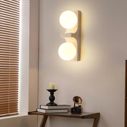 Tethys - Travertine Ring Wall Sconce