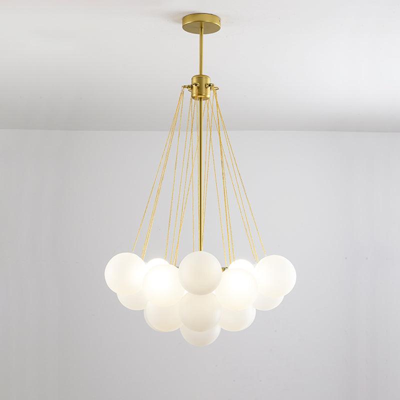 Pontos - Hand-Frosted Glass Bubble Chandelier