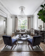 Pontos - Hand-Frosted Glass Bubble Chandelier