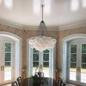 Pontos - Hand-Frosted Glass Bubble Chandelier