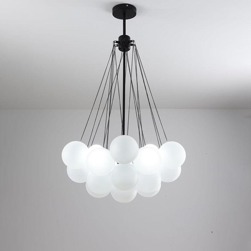 Pontos - Hand-Frosted Glass Bubble Chandelier