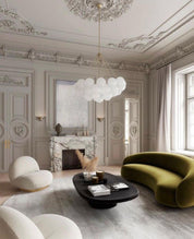 Pontos - Hand-Frosted Glass Bubble Chandelier