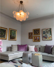 Pontos - Hand-Frosted Glass Bubble Chandelier