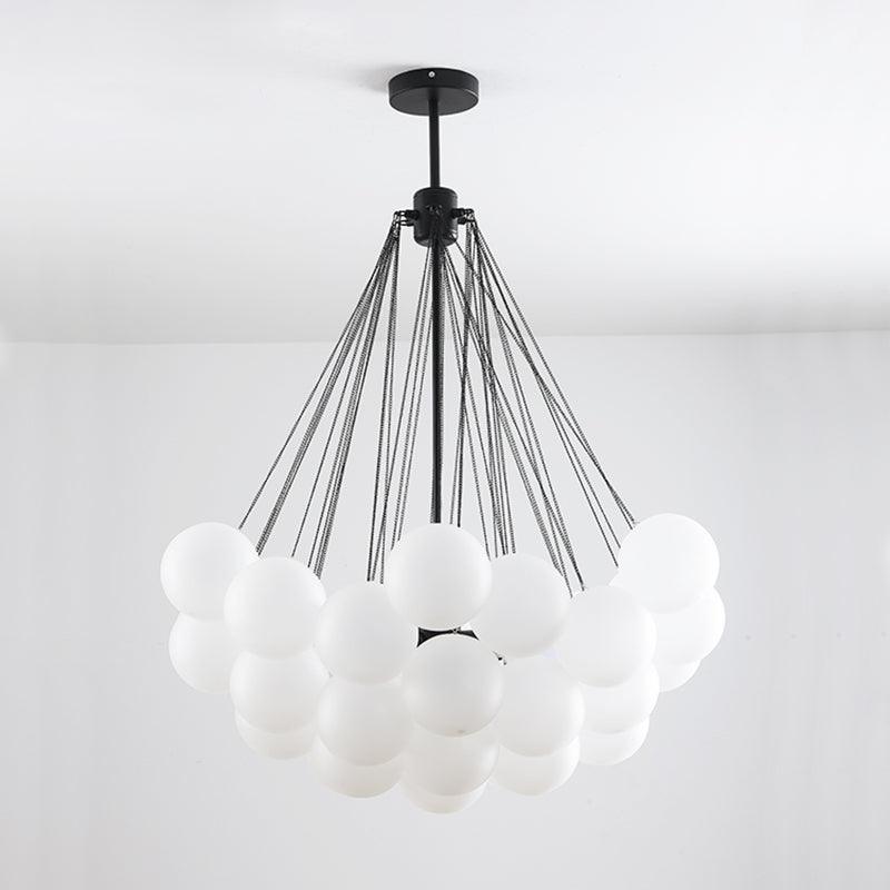 Pontos - Hand-Frosted Glass Bubble Chandelier