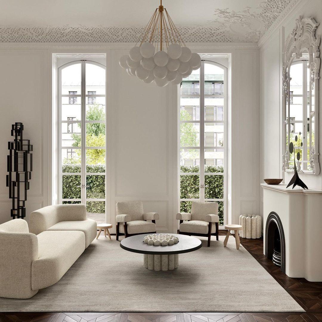 Pontos - Hand-Frosted Glass Bubble Chandelier