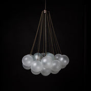Pontos - Hand-Frosted Glass Bubble Chandelier