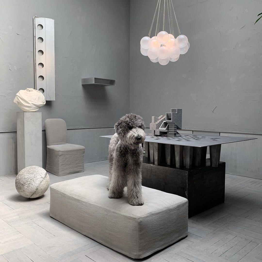 Pontos - Hand-Frosted Glass Bubble Chandelier