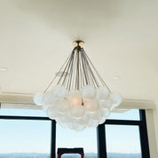 Pontos - Hand-Frosted Glass Bubble Chandelier