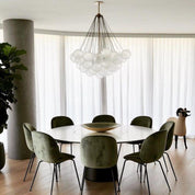 Pontos - Hand-Frosted Glass Bubble Chandelier