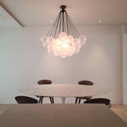 Pontos - Hand-Frosted Glass Bubble Chandelier