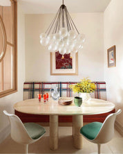 Pontos - Hand-Frosted Glass Bubble Chandelier