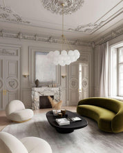 Pontos - Hand-Frosted Glass Bubble Chandelier