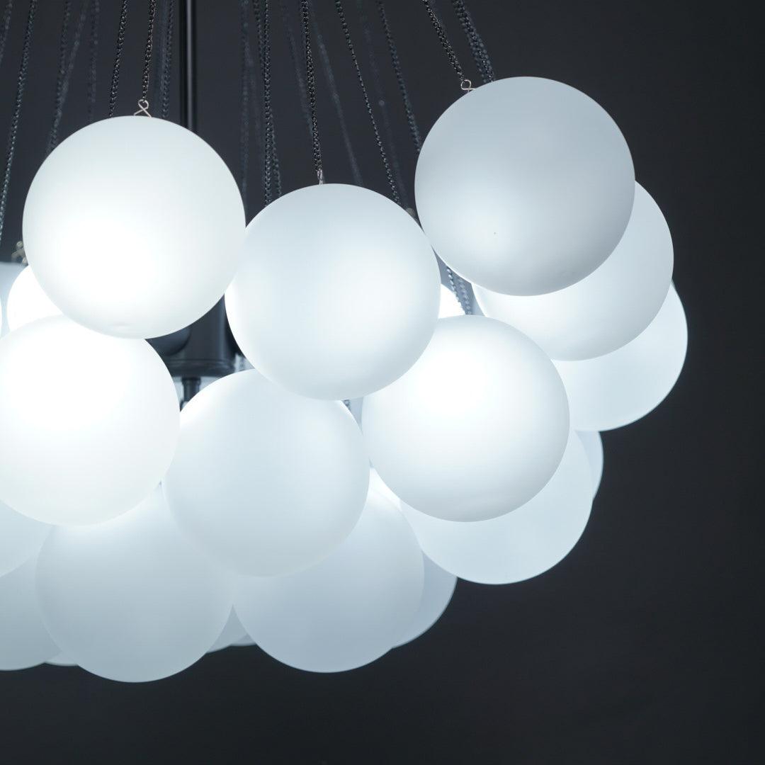 Pontos - Hand-Frosted Glass Bubble Chandelier