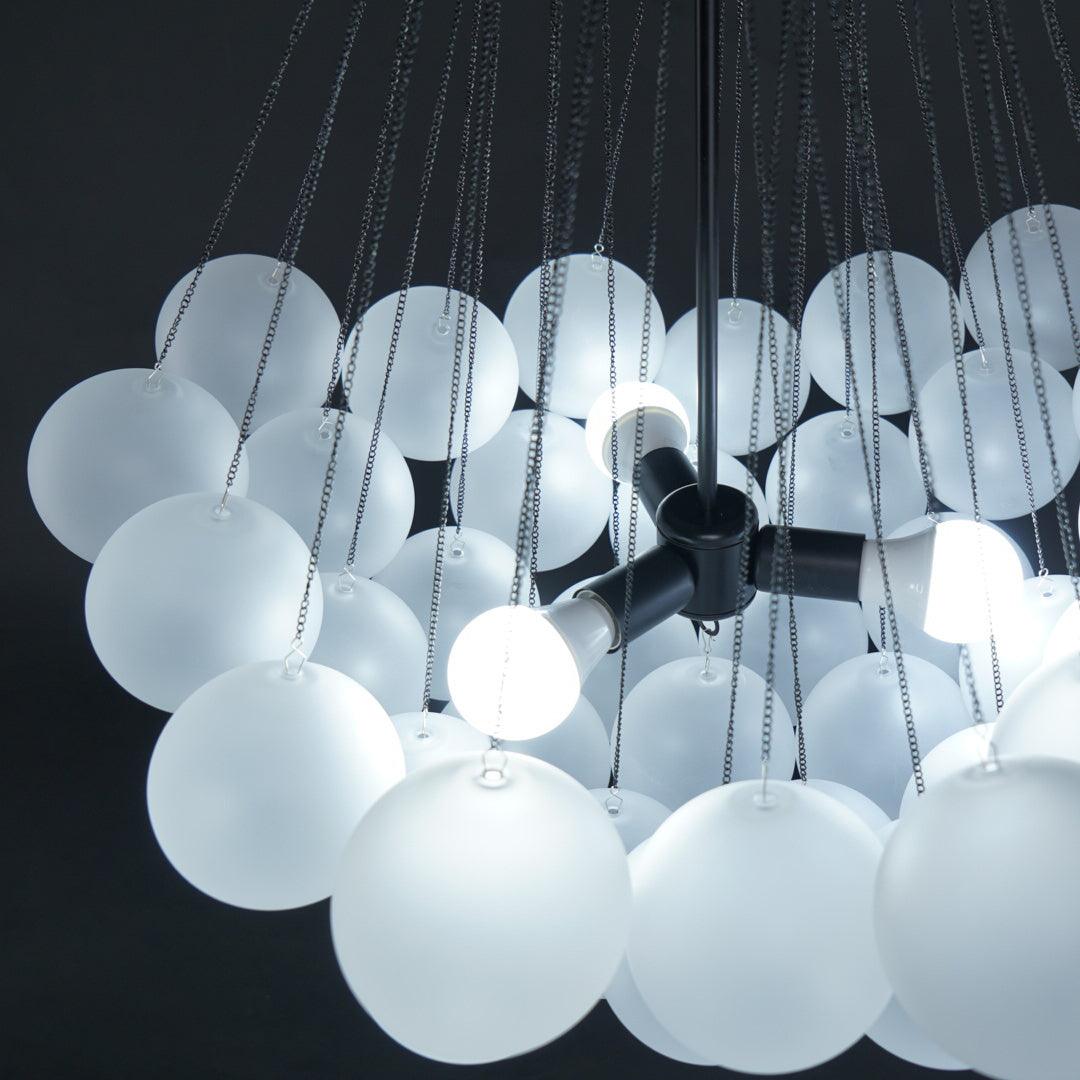 Pontos - Hand-Frosted Glass Bubble Chandelier