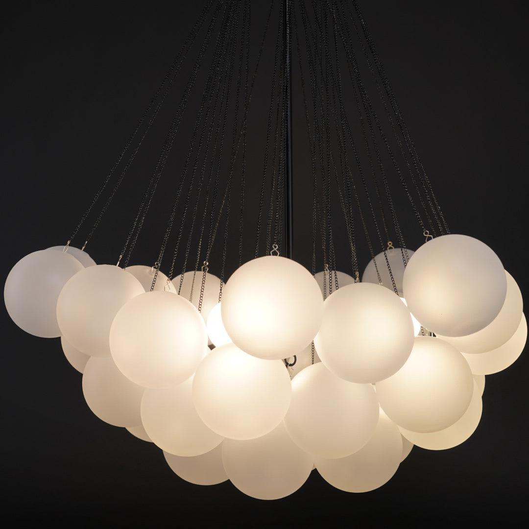 Pontos - Hand-Frosted Glass Bubble Chandelier
