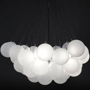 Pontos - Hand-Frosted Glass Bubble Chandelier