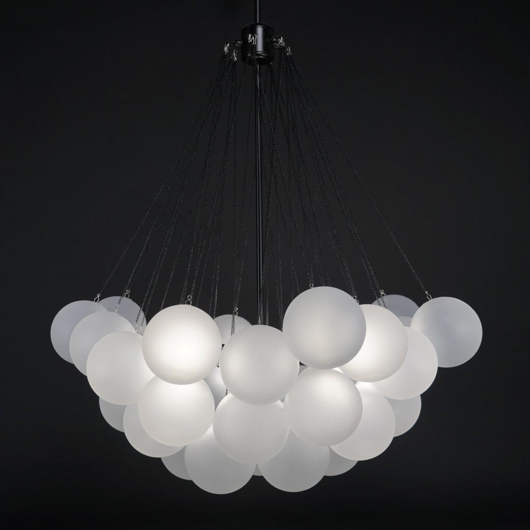 Pontos - Hand-Frosted Glass Bubble Chandelier
